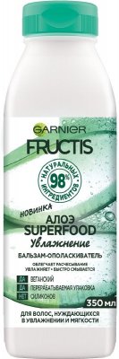 Купить garnier fructis (гарньер фруктис) бальзам-ополаскиватель увлажнение суперфуд алоэ 350мл в Семенове