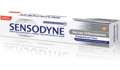 Купить сенсодин (sensodyne) зубная паста экстра отбеливание, 75мл (глаксосмиткляйн, германия) в Семенове