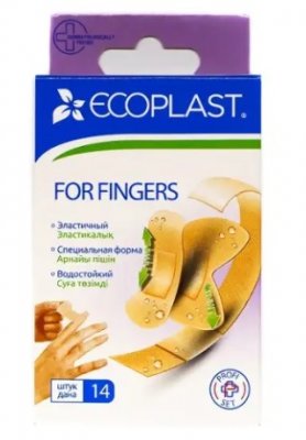 Купить ecoplast набор пластырей медицинские тканевые for fingers 120х20 5 шт+75х19 5 шт+63х45 4 шт в Семенове