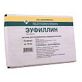 Купить эуфиллин, раствор для внутривенного введения 24мг/мл, ампулы 10мл, 10 шт в Семенове
