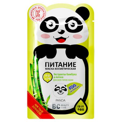 Купить биси бьюти кэйр (bc beauty care) маска тканевая для лица питательная панда 25мл в Семенове