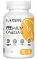 Купить ultrasupps (ультрасаппс) омега-3 премиум, капсулы 1405мг 60 шт. бад в Семенове