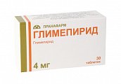 Купить глимепирид, таблетки 4мг, 30 шт в Семенове