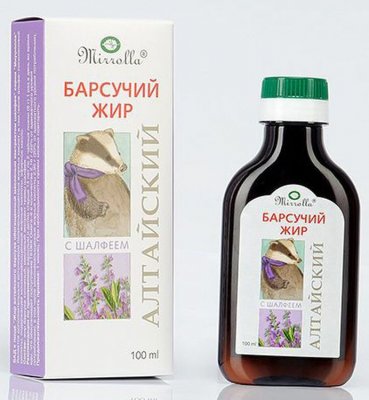 Купить барсучий жир алтайский мирролла с экстр. шалфея, 100мл_бад (мирролла, россия) в Семенове