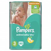 Купить pampers active baby (памперс) подгузники 3 миди 6-10кг, 82шт в Семенове