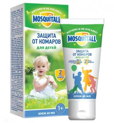 Купить mosquitall (москитолл) нежная защита крем от комаров детский 40 мл в Семенове