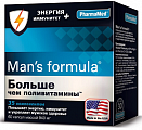 Купить man's formula (мен-с формула) больше чем поливитамины энергия+иммунитет, капсулы массой 940 мг 60шт бад в Семенове