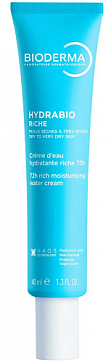 Bioderma Hydrabio (Биодерма Гидрабио) Насыщенный увлажняющий крем для сухой кожи, 40мл