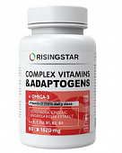 Купить ризингстар (risingstar) комплекс витаминов и адаптогенов с омега-3, капсулы 1620мг, 60 шт бад в Семенове