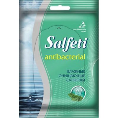 Купить salfeti (салфети) салфетки влажные антибактериальные 20шт в Семенове