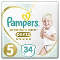 Купить pampers premium care (памперс) подгузники-трусы 5 юниор 12-17кг, 34шт в Семенове