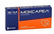 Купить моксарел, таблетки, покрытые оболочкой 0,4мг, 30 шт в Семенове
