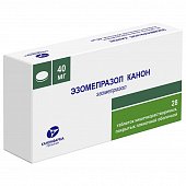 Купить эзомепразол-канон, таблетки кишечнорастворимые, покрытые пленочной оболочкой 40мг, 28 шт в Семенове