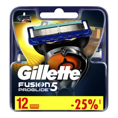 Купить gillette fusion proglide (жиллет) сменные кассеты, 12 шт в Семенове