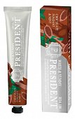 Купить президент (president) зубная паста white&yummy шоколадный фондан с мятой 75г в Семенове
