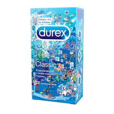 Купить durex (дюрекс) презервативы classic, 12 шт doodle в Семенове