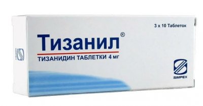 Купить тизанил, таблетки 4мг, 30шт в Семенове