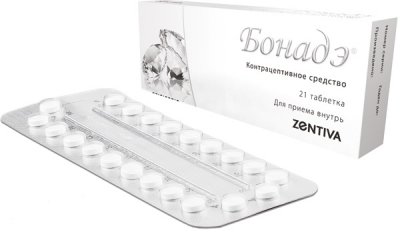 Купить бонадэ, таблетки, покрытые пленочной оболочкой 2мг+0,03мг, 21 шт в Семенове