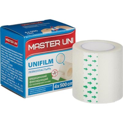 Купить пластырь master uni (мастер-юни) медицинский фиксирующий полимерная основа 4см х5м в Семенове