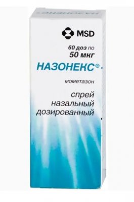 Купить назонекс, спрей назальный дозированный 50мкг/доза, 60доз от аллергии в Семенове