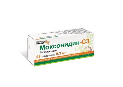 Купить моксонидин-сз, таблетки, покрытые пленочной оболочкой 0,3мг, 28 шт в Семенове