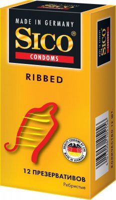 Купить sico (сико) презервативы ribbed ребристые 12шт в Семенове