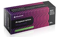 Купить аторвастатин-медисорб, таблетки, покрытые пленочной оболочкой 20мг, 30 шт в Семенове