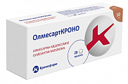Купить олмесарткроно, таблетки покрытые пленочной оболочкой 10мг 28шт в Семенове
