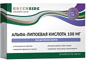 Купить green side (грин сайд) альфа-липоевая кислота 100мг, капсулы массой 300мг, 30шт бад в Семенове