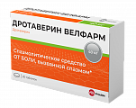 Купить дротаверин велфарм, таблетки 40мг, 20 шт в Семенове