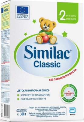 Купить симилак (similac) классик 2, смесь молочная 6-12 месяцев, 300г в Семенове