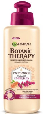 Купить garnier botanic therapy (гарньер) крем-масло укрепляющее касторовое и миндальное масла 200мл в Семенове