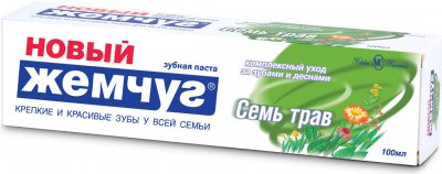 Купить новый жемчуг зубная паста 7трав, 100мл в Семенове