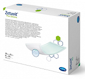 Купить silicone plus zetuvit (цетувит) повязка суперабсорбирующая с контактным слоем из силикона 20см х25см, 10шт в Семенове