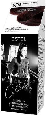 Купить estel (эстель) краска-уход для волос celebrity тон 6/76 горький шоколад в Семенове
