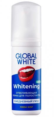 Купить глобал вайт (global white) пенка для полости рта отбеливающая 50мл в Семенове