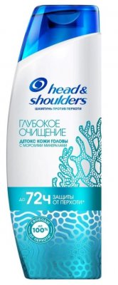 Купить head & shoulders (хэд энд шолдэрс) шампунь против перхоти глубокое очищение детокс кожи головы 300 мл в Семенове