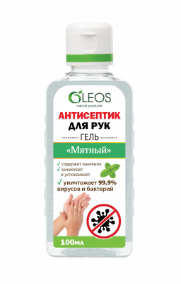 Купить oleos (олеос) антисептик для рук мятный 100мл в Семенове