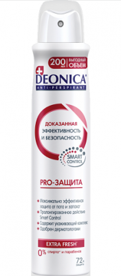 Купить deonica (деоника) дезодорнат-спрей pro-защита, 200мл в Семенове