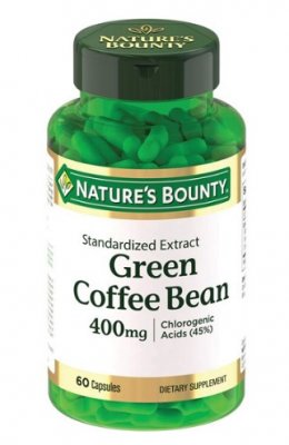 Купить nature's bounty (нэйчес баунти) зеленые кофейные зерна 400мг, капсулы 525мг 60 шт бад в Семенове