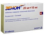 Купить зенон, таблетки, покрытые пленочной оболочкой, 20мг+10мг, 30 шт  в Семенове