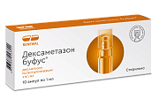 Купить дексаметазон буфус, раствор для инъекций 4мг, ампулы 1мл, 10 шт в Семенове