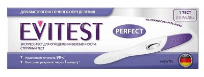 Купить тест для определения беременности evitest (эвитест) perfect струйный 1 шт в Семенове