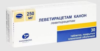 Купить леветирацетам-канон, таблетки, покрытые пленочной оболочкой 250мг, 30 шт в Семенове