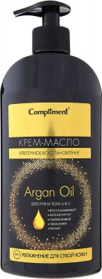 Купить compliment argan oil (комплимент) крем-масло для рук и тела 5в1, 400мл в Семенове