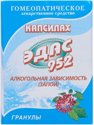 Купить эдас-952 капсилах, гранулы гомеопатические, 20г в Семенове