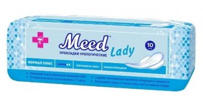 Купить meed lady (мид леди) прокладки урологические нормал плюс, 10 шт в Семенове