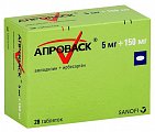 Купить апроваск, таблетки, покрытые пленочной оболочкой 5мг+150мг, 28 шт в Семенове