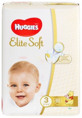 Купить huggies (хаггис) подгузники elitesoft 3, 5-9кг 80 шт в Семенове