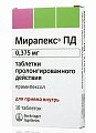 Купить мирапекс пд, таблетки пролонгированного действия 0,375мг, 10 шт в Семенове